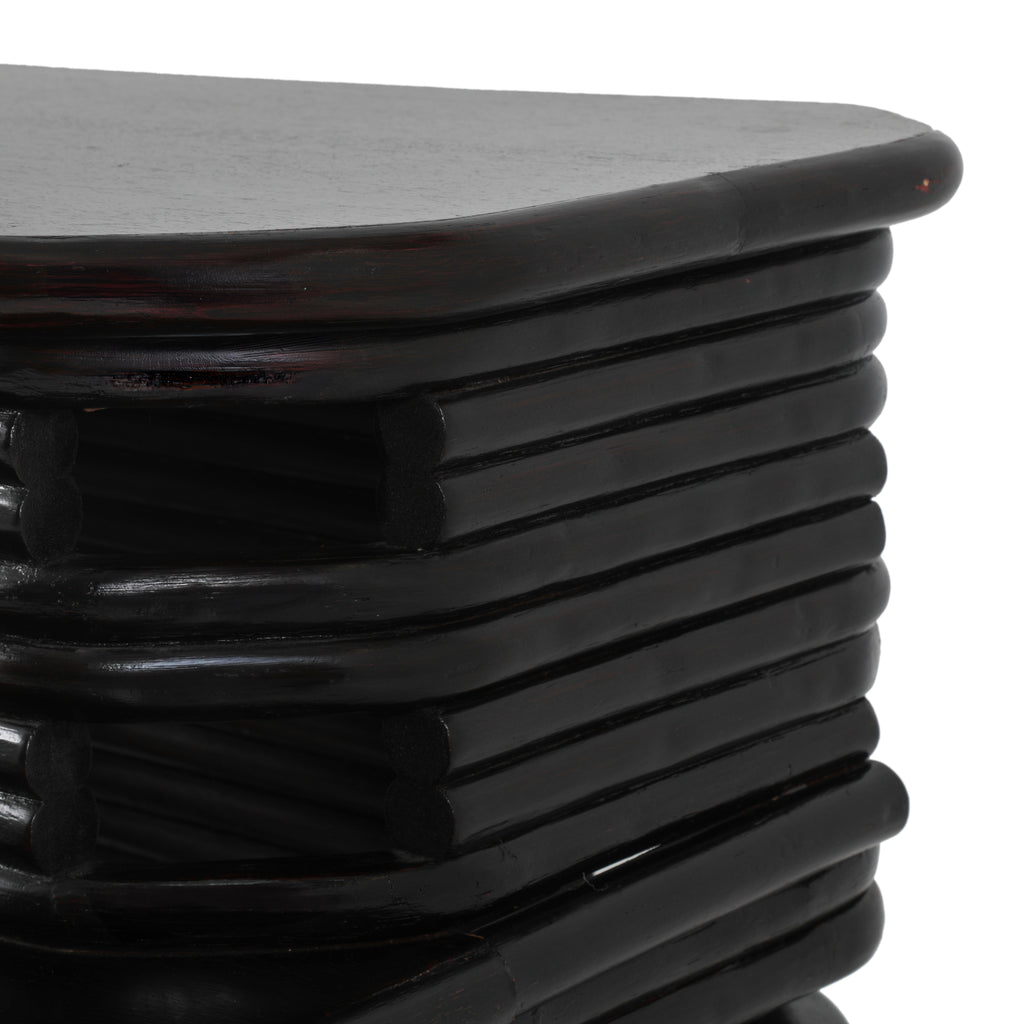 Black 2-Tier Side Table