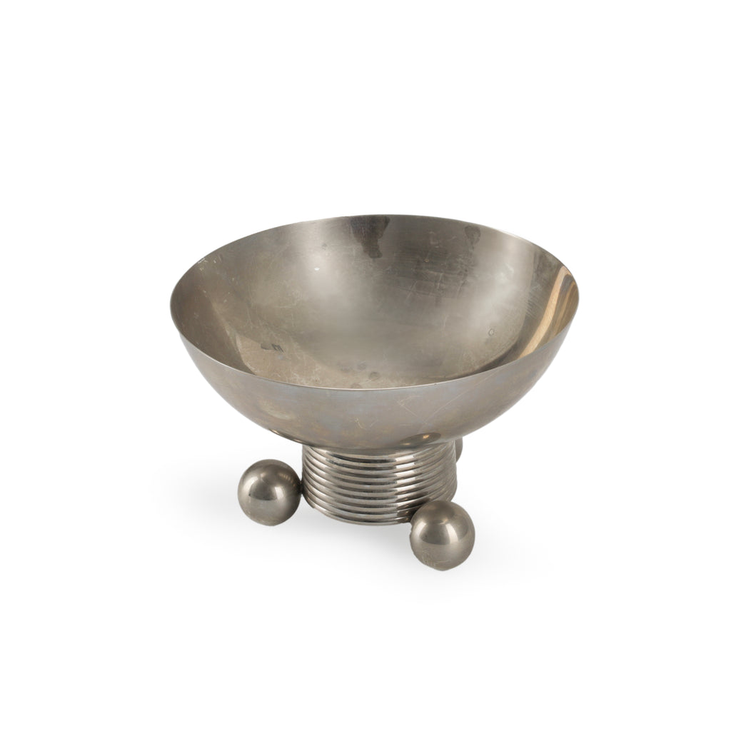 Chrome Bowl with Ribbed Base (A+D)