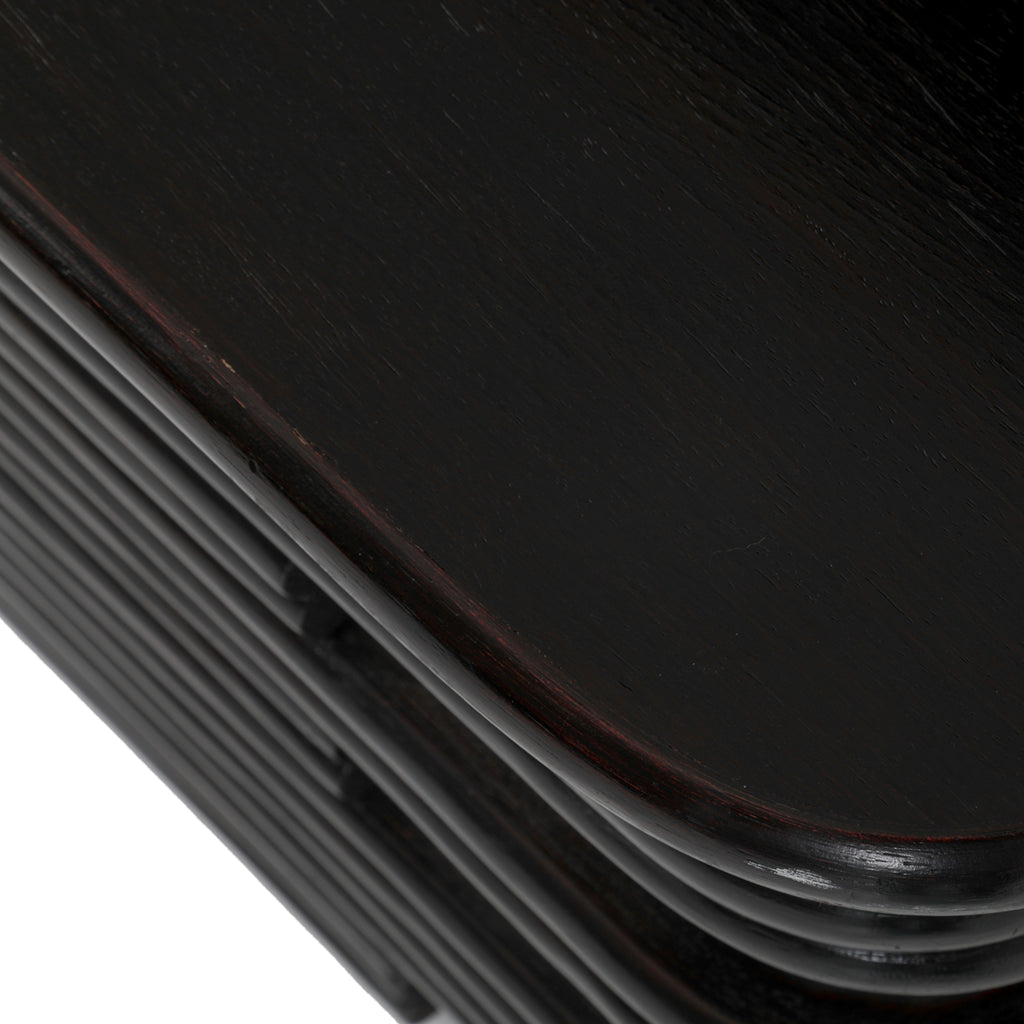 Black 2-Tier Side Table