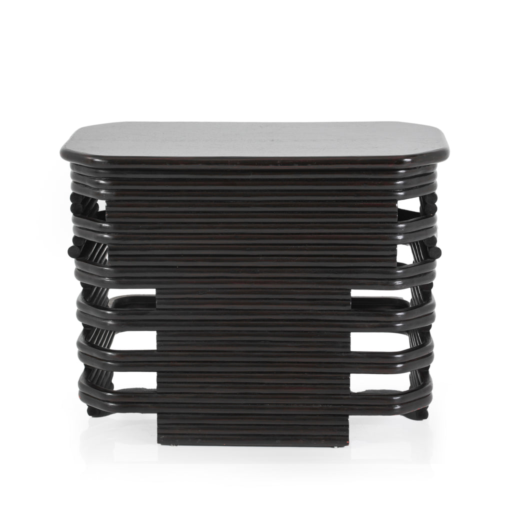 Black 2-Tier Side Table