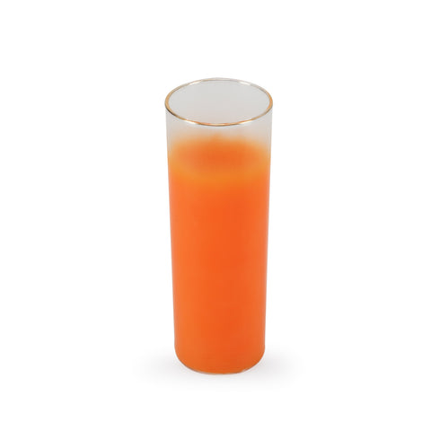 Orange and Gold Highball Glass