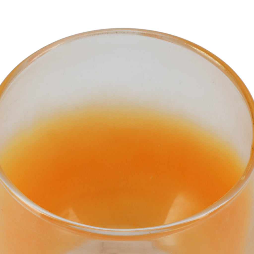 Orange and Gold Tumbler Glass