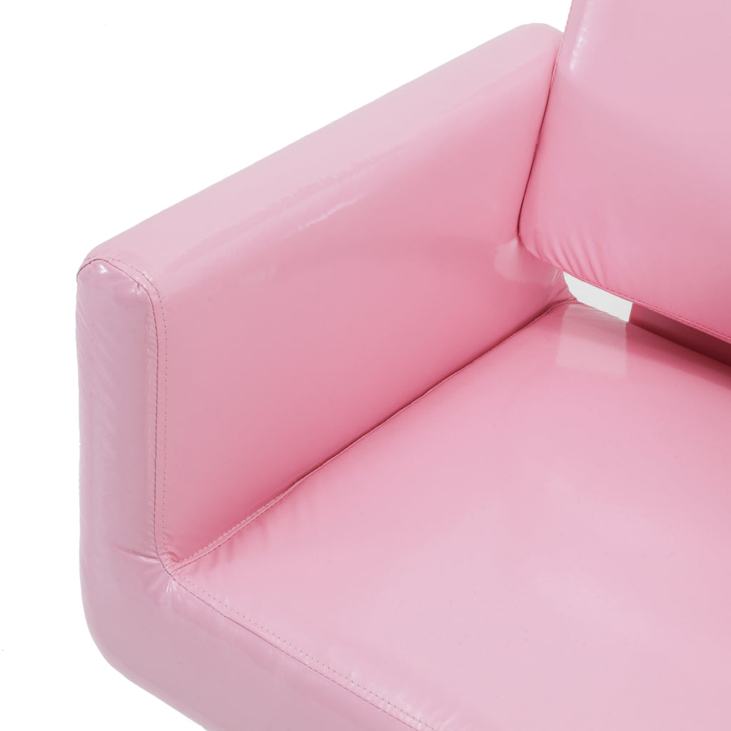 Pink Vinyl Salon Chair