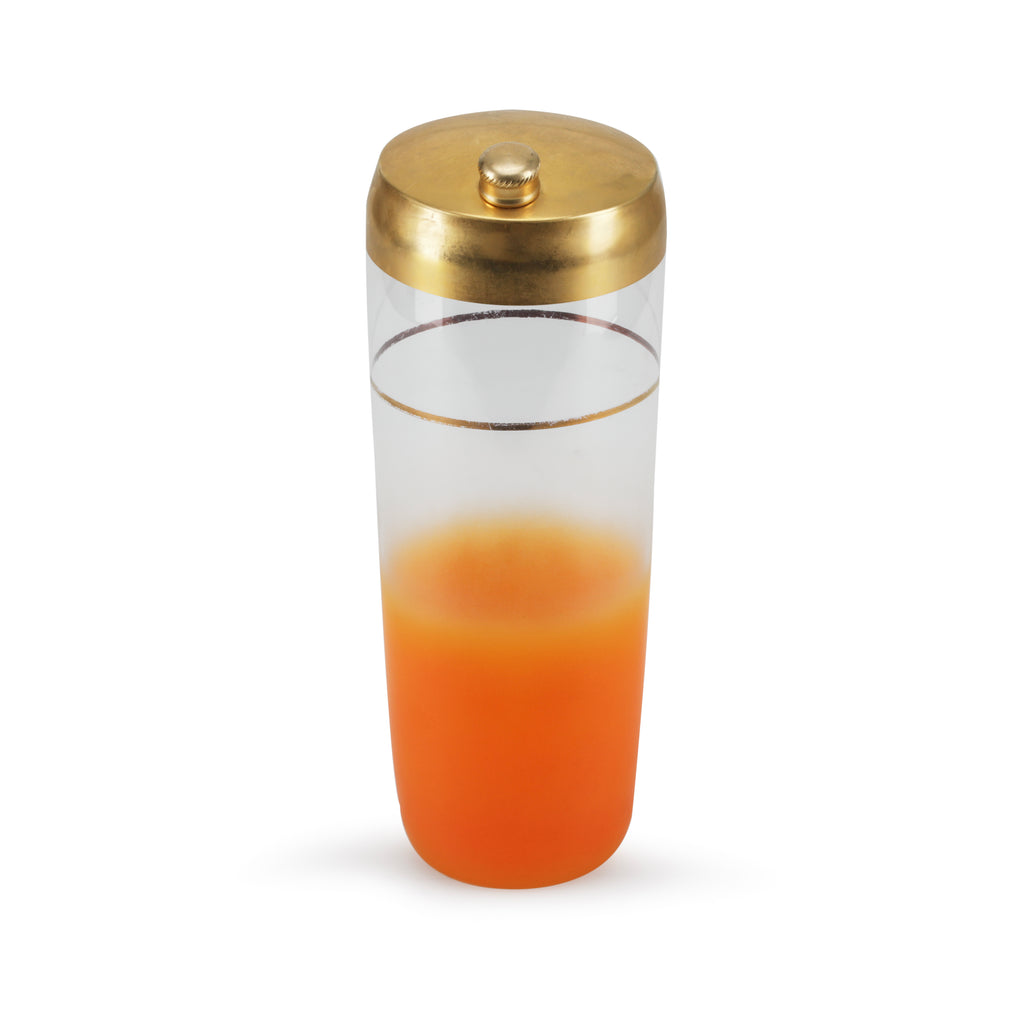 Orange and Gold Shaker Glass