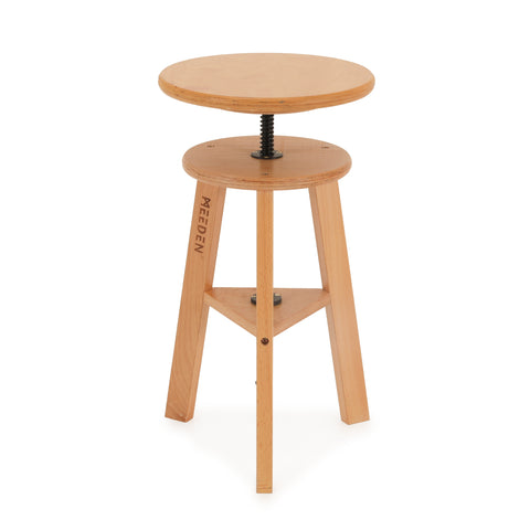 Light Wood Adjustable Meeden Stool