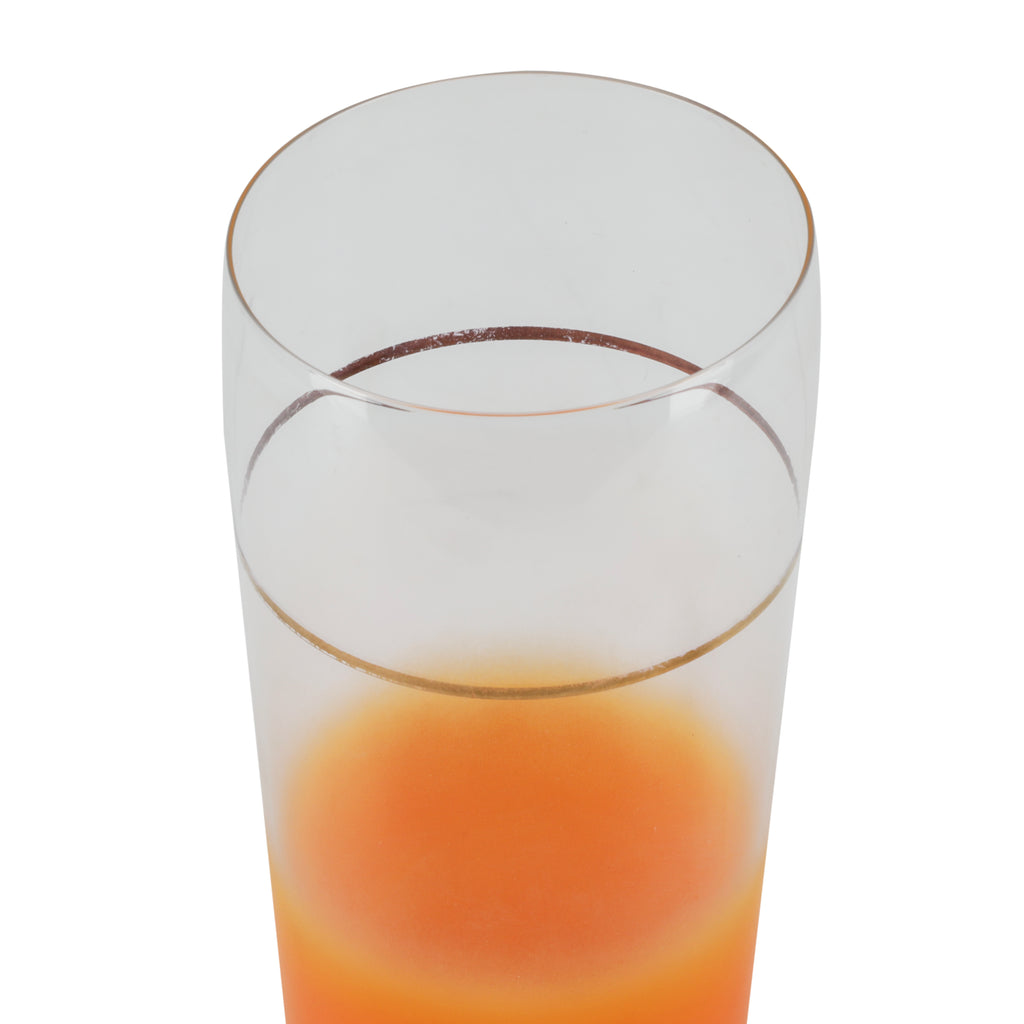 Orange and Gold Shaker Glass