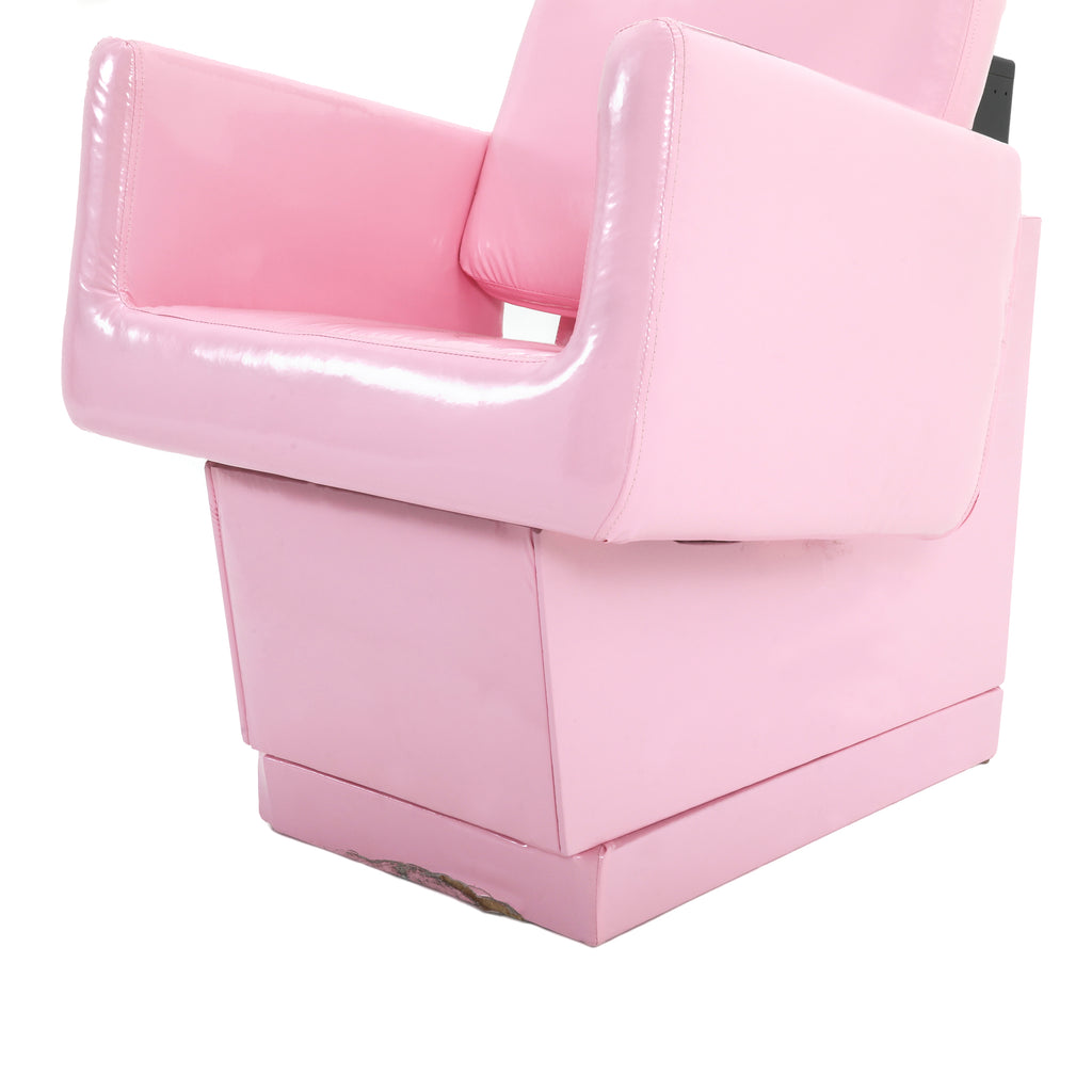 Pink Vinyl Salon Chair