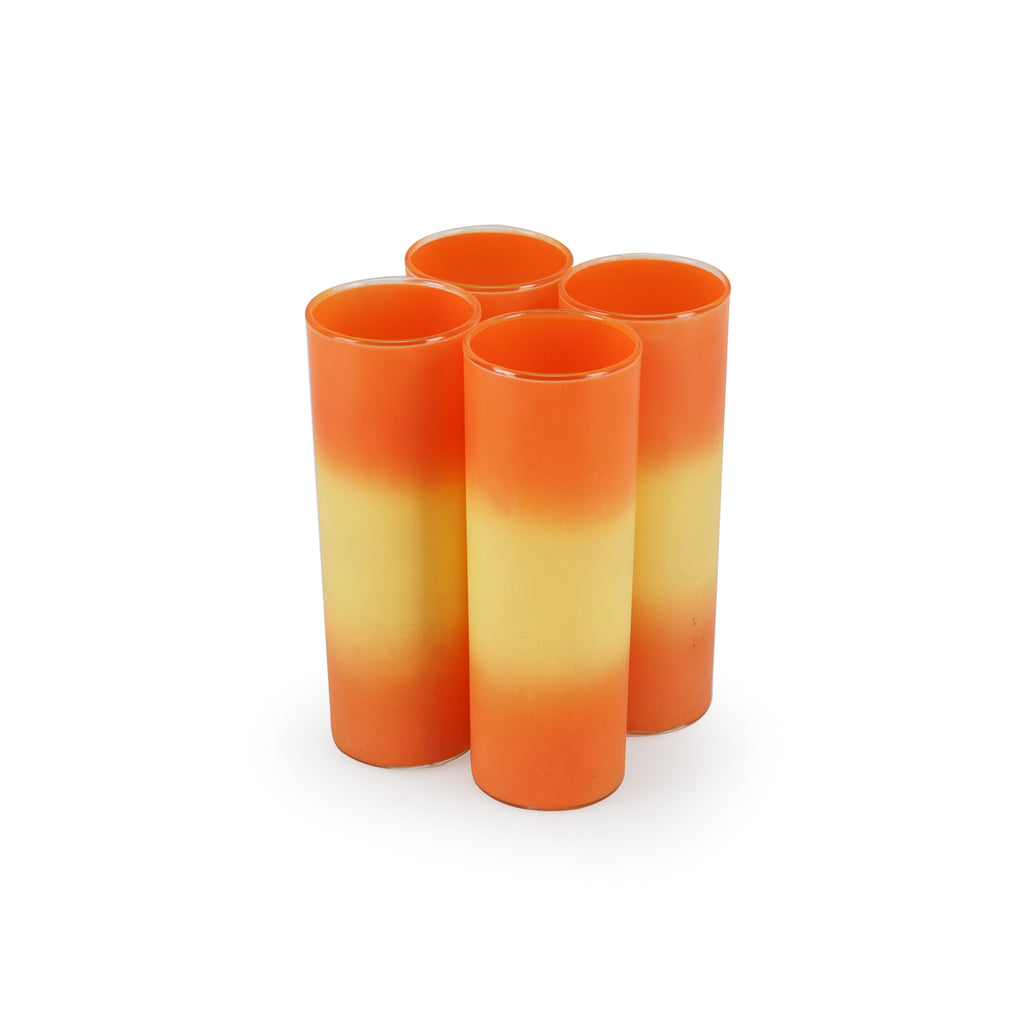 Orange and Yellow Ombre Blendo Highball Glasses