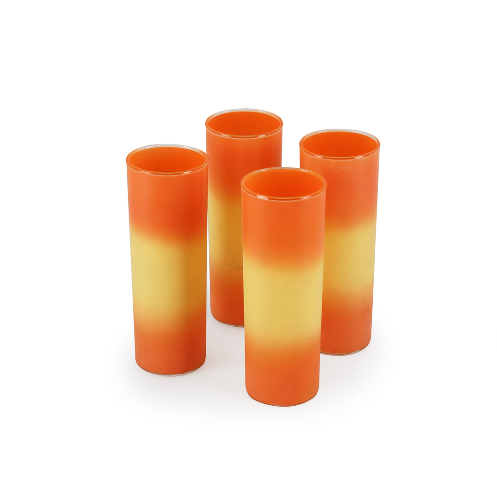 Orange and Yellow Ombre Blendo Highball Glasses