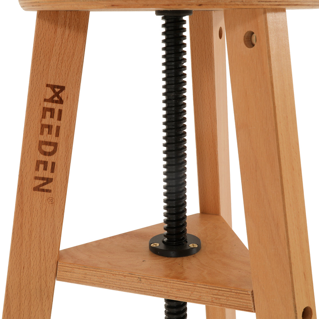 Light Wood Adjustable Meeden Stool