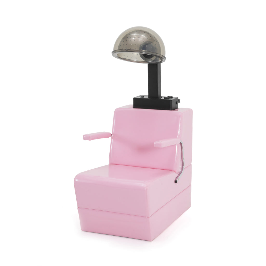 Pink / Chrome Vinyl Salon Chair