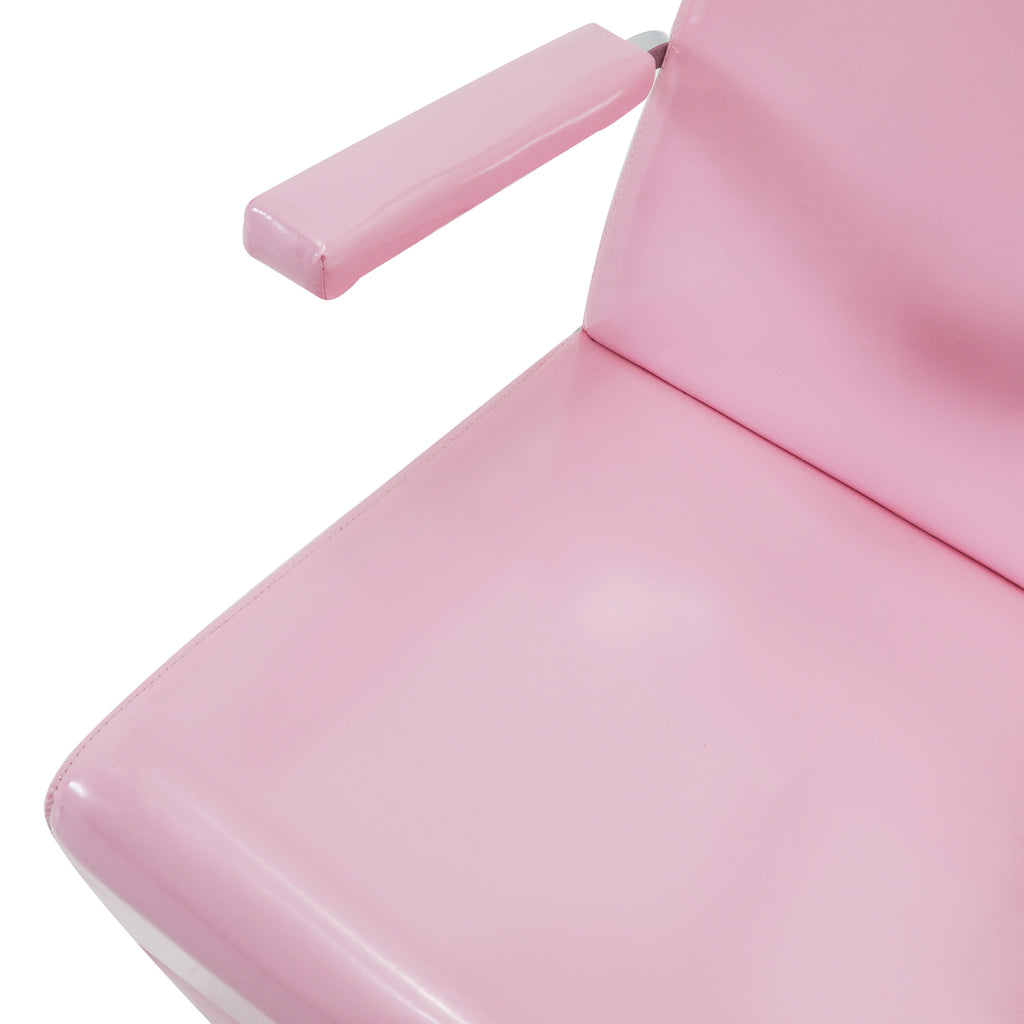 Pink / Chrome Vinyl Salon Chair