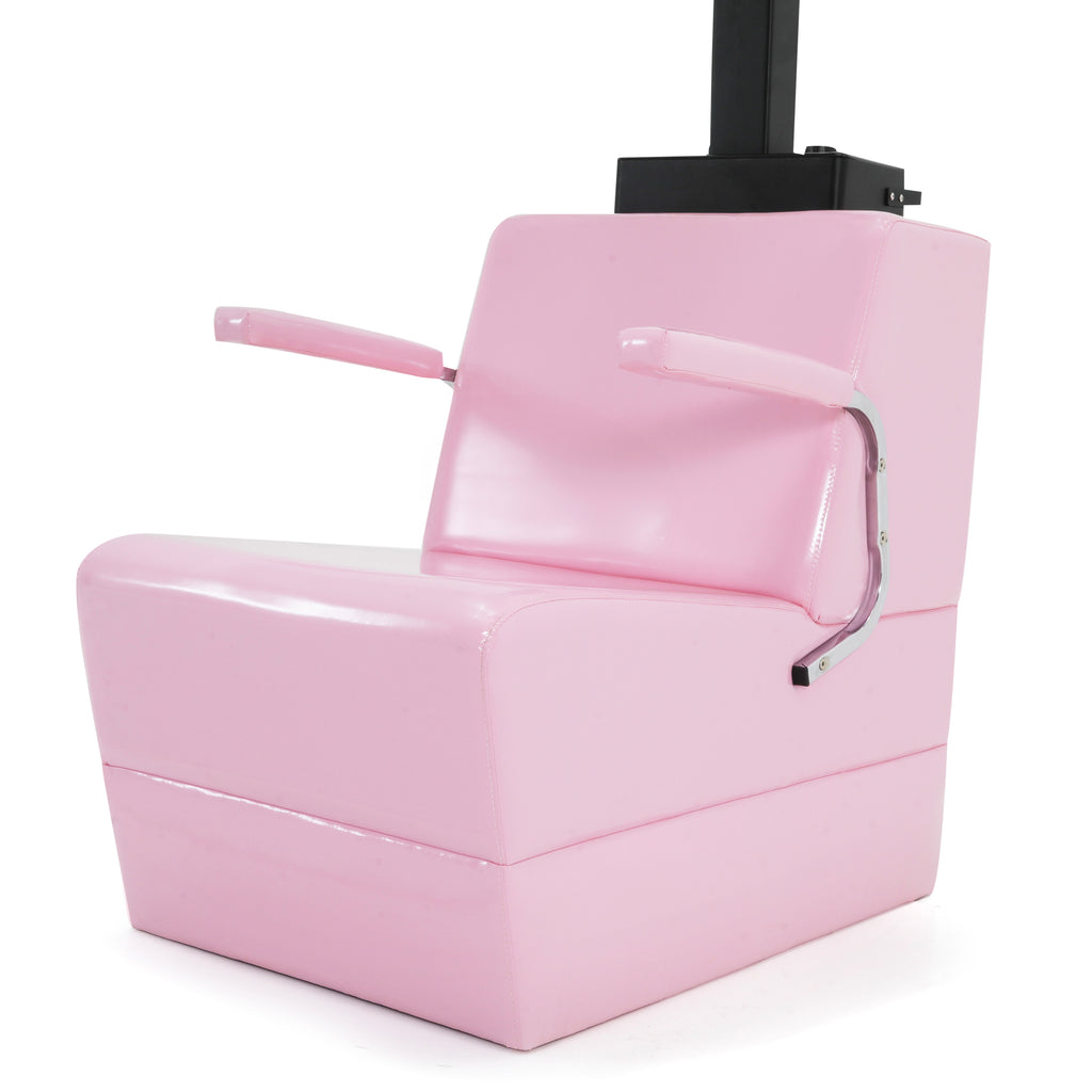 Pink / Chrome Vinyl Salon Chair