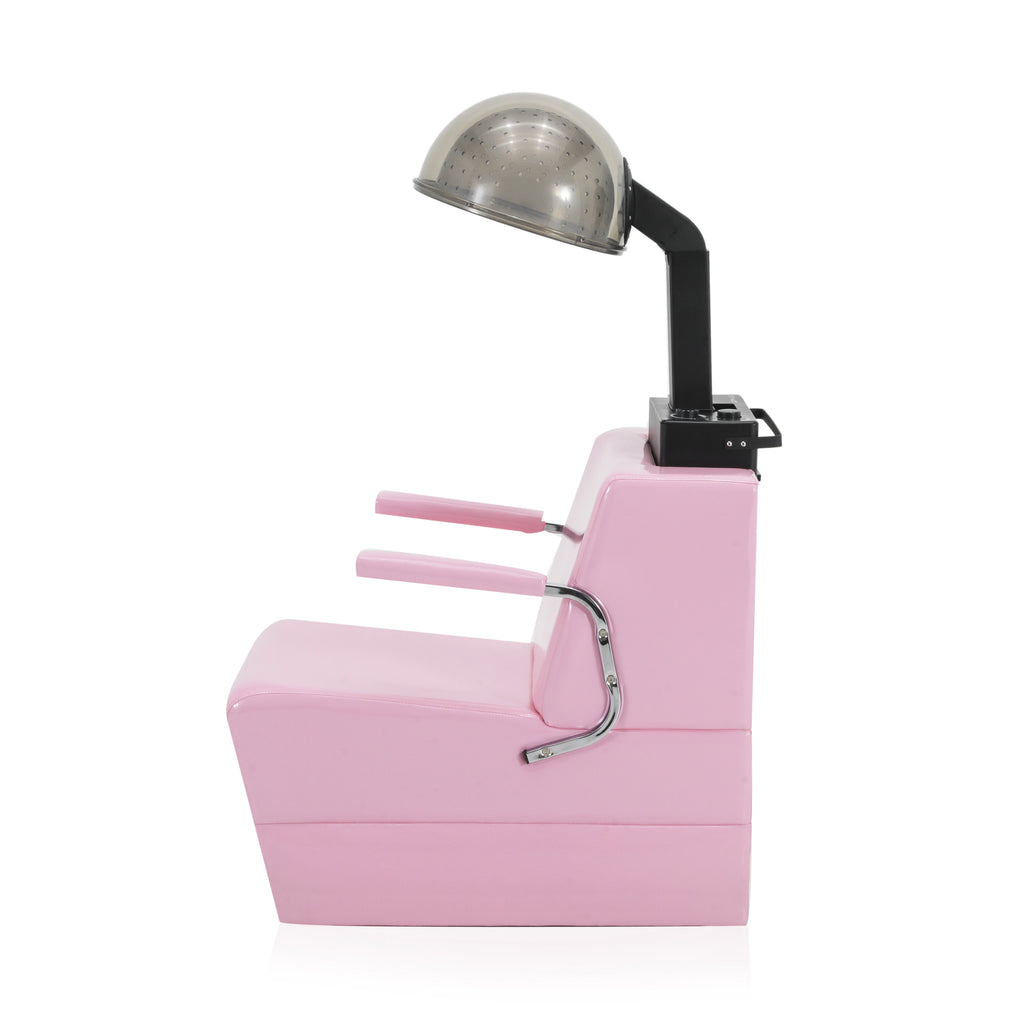 Pink / Chrome Vinyl Salon Chair