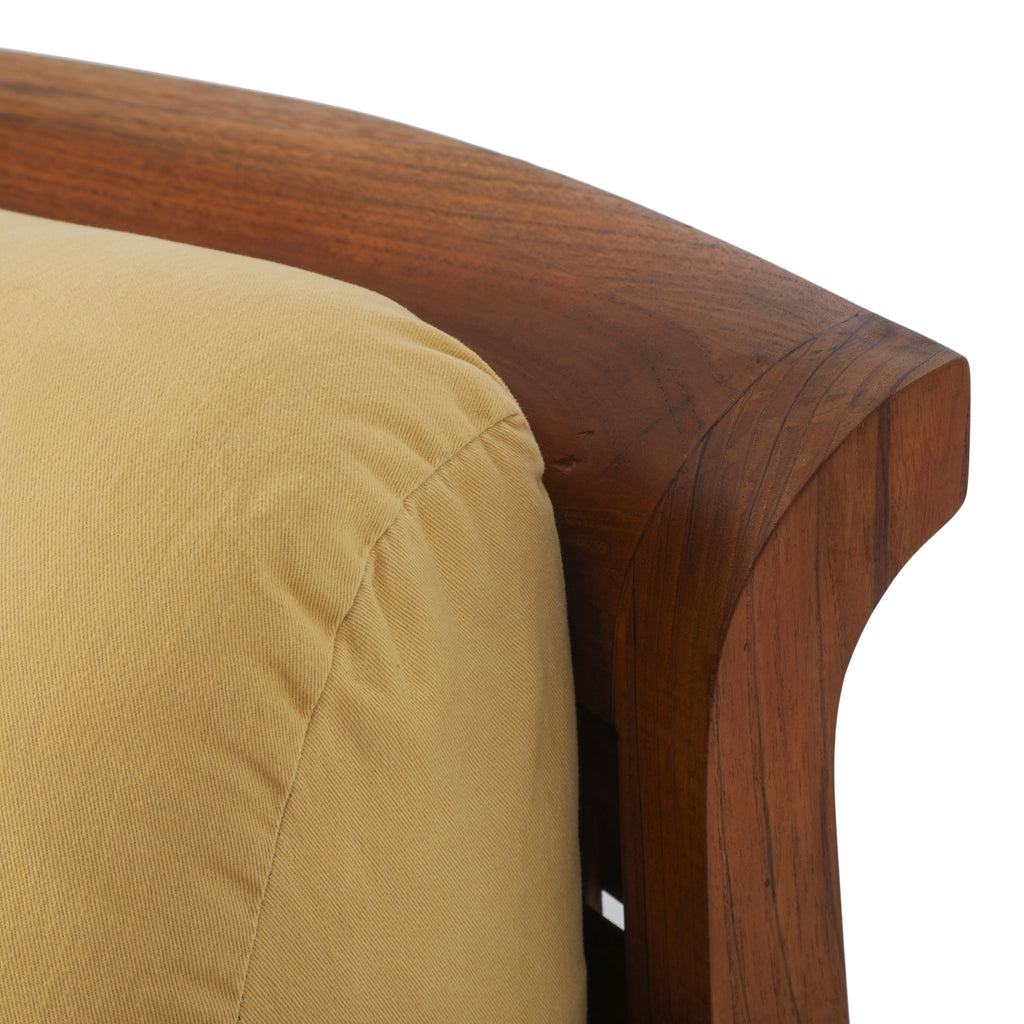 Woven Wood Outdoor Arm Chair