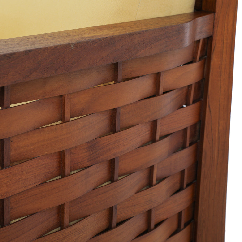 Woven Wood Outdoor Arm Chair