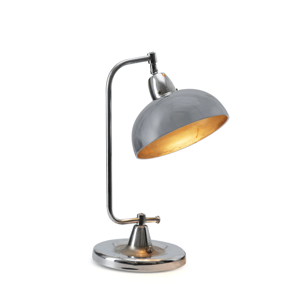 Curved Chrome Desk Lamp