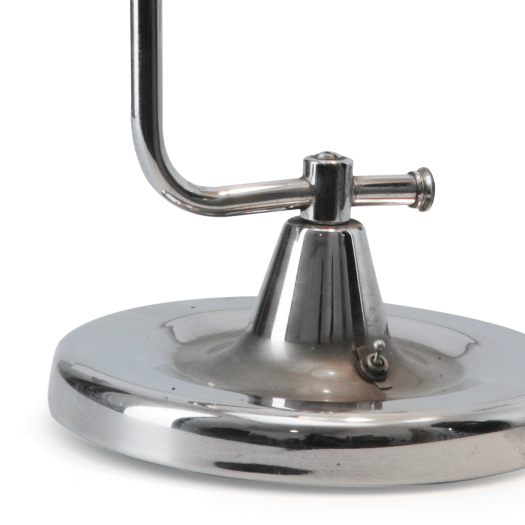 Curved Chrome Desk Lamp