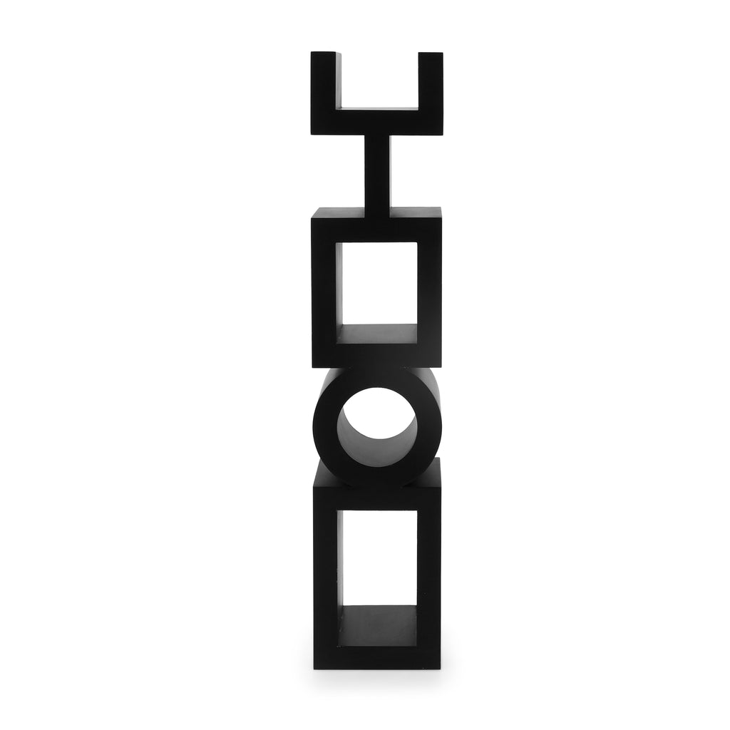 Noir Koko Bookcase, Black Metal