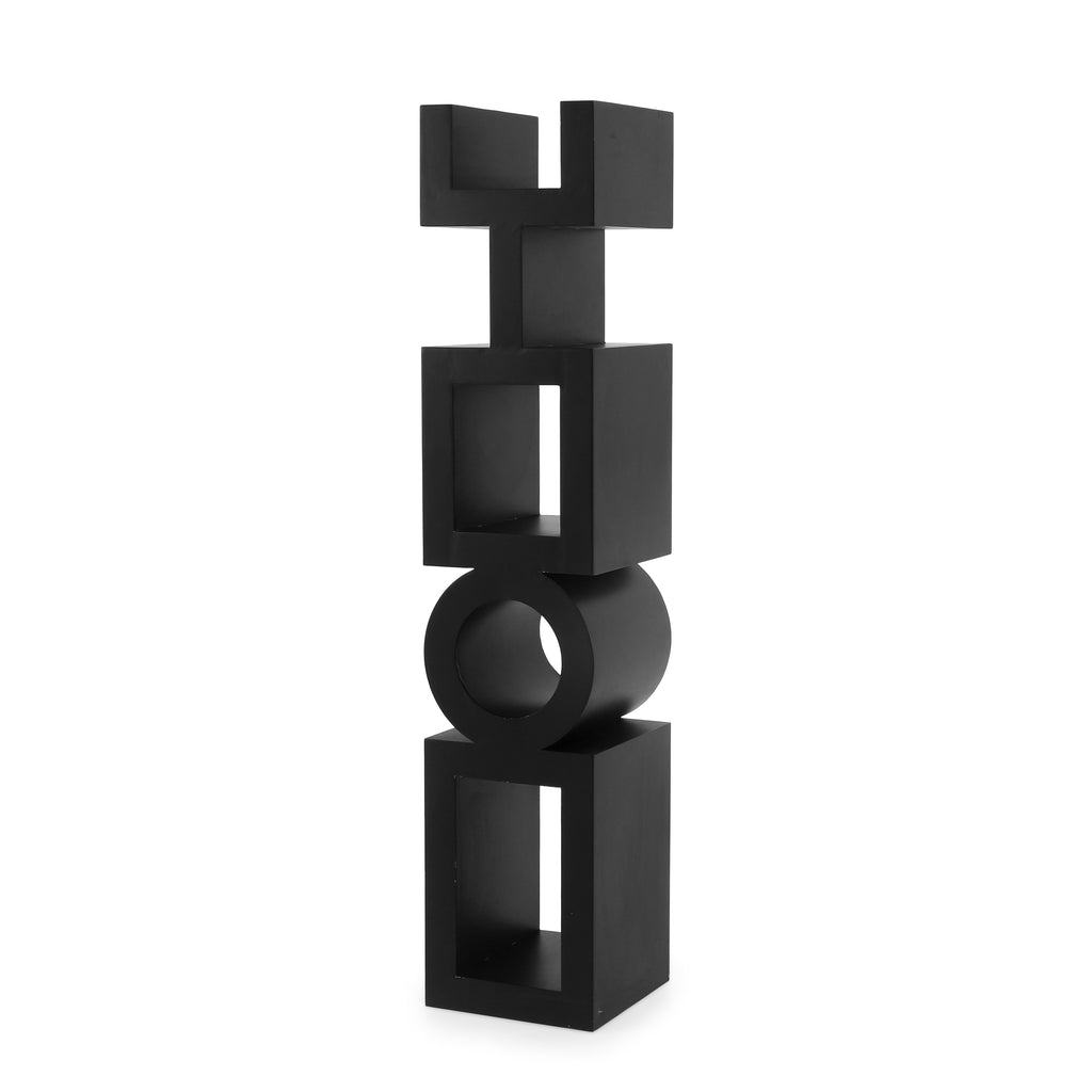 Noir Koko Bookcase, Black Metal