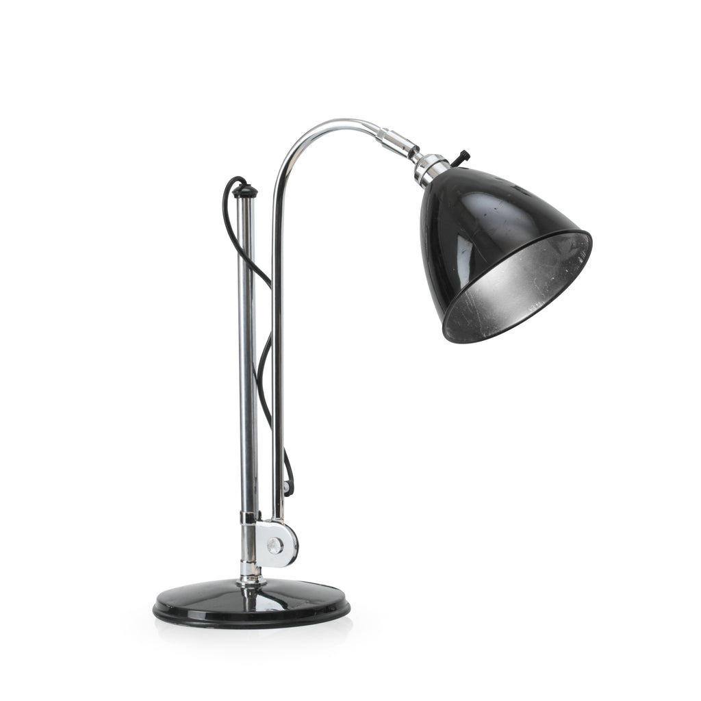 Chrome / Black Angled Desk Lamp
