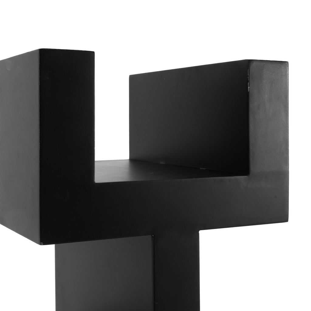 Noir Koko Bookcase, Black Metal