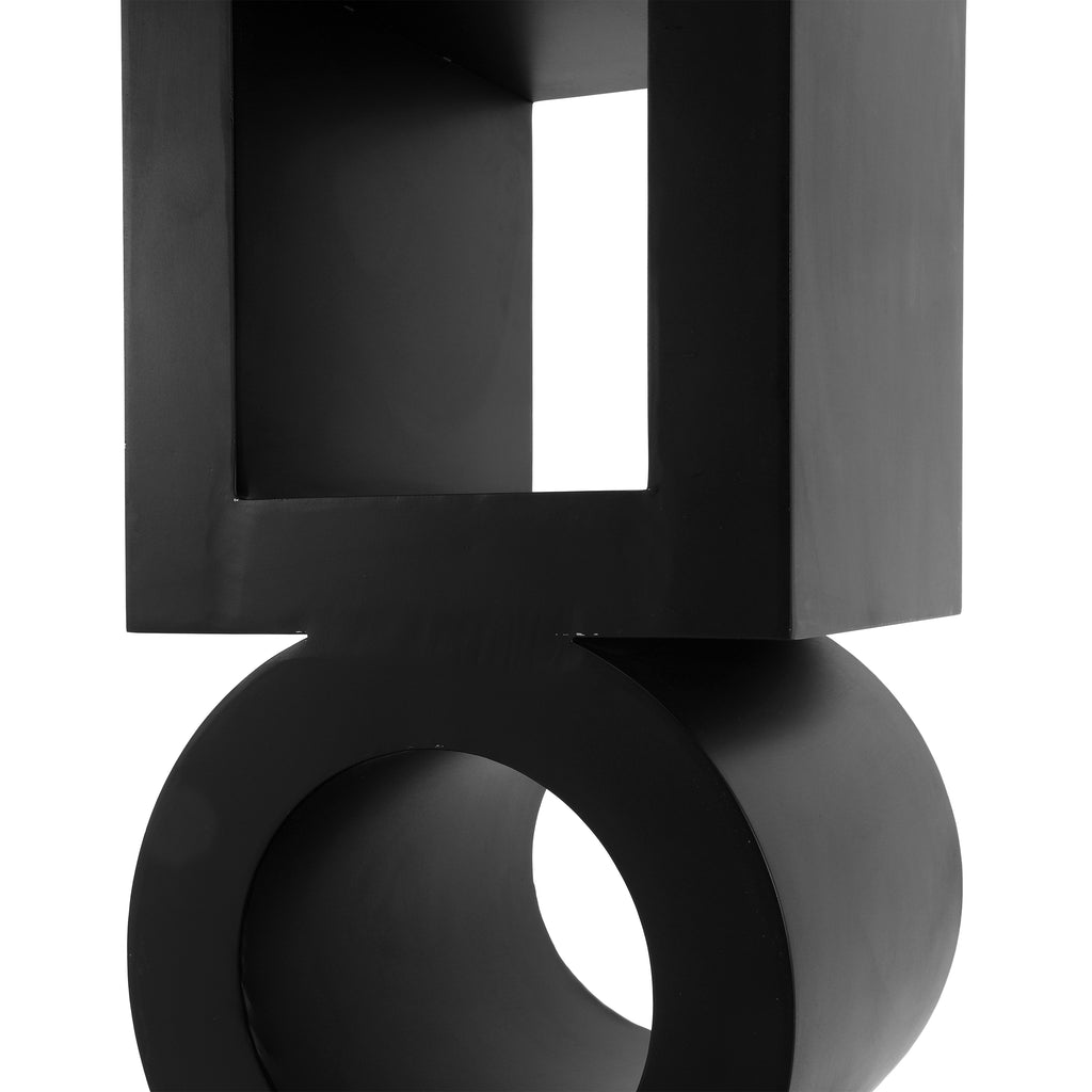 Noir Koko Bookcase, Black Metal