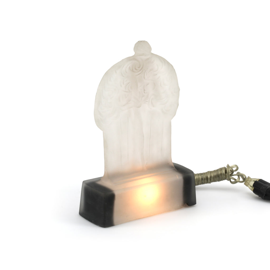 Frosted Angel Lamp