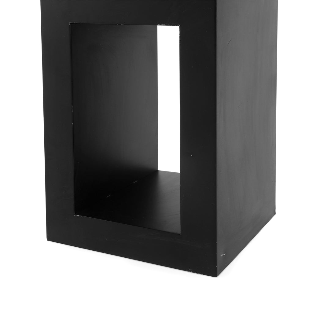 Noir Koko Bookcase, Black Metal
