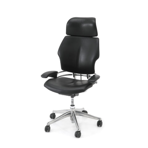 Tall Black / Chrome Office Chair