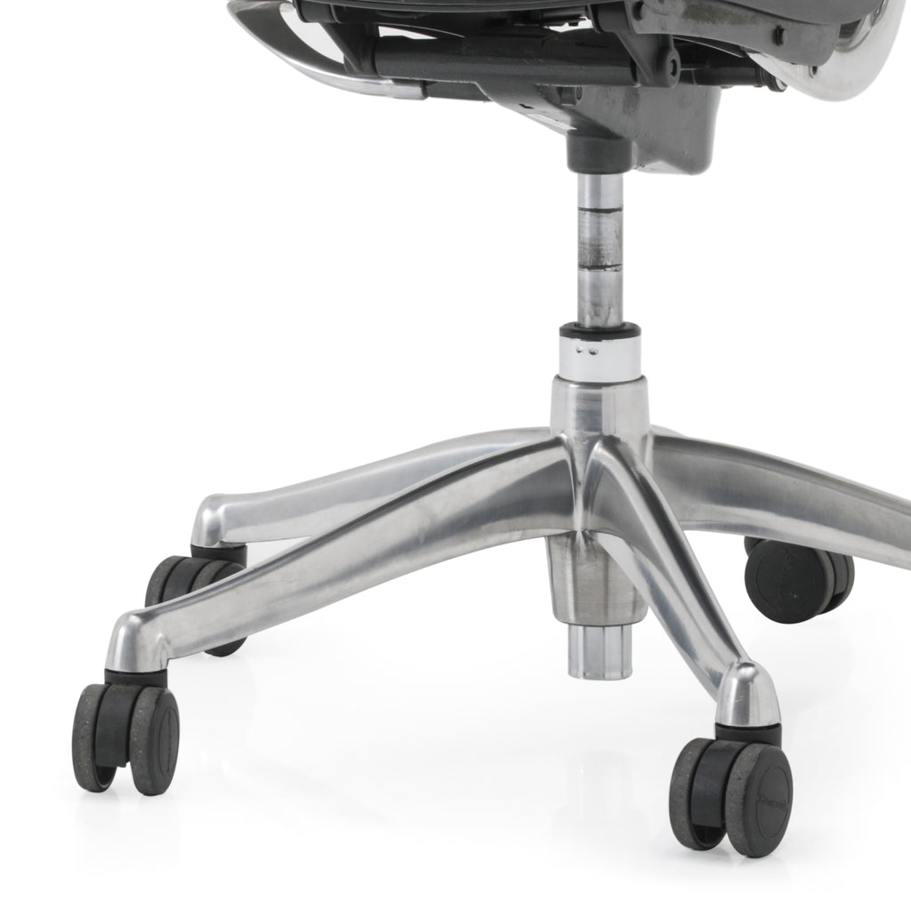 Tall Black / Chrome Office Chair