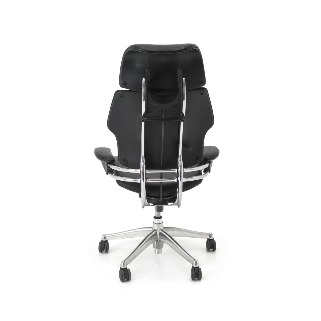 Tall Black / Chrome Office Chair