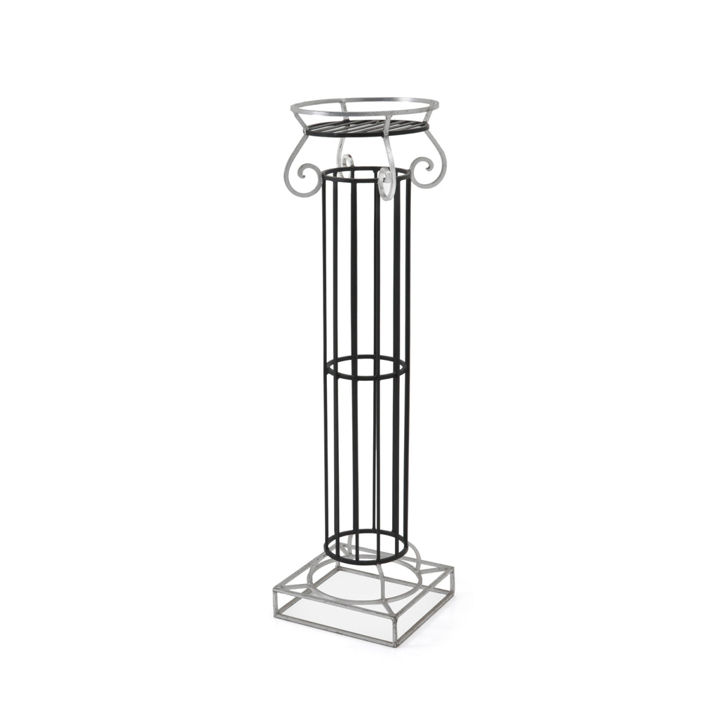 Silver / Black Planter Stand / Pedestal
