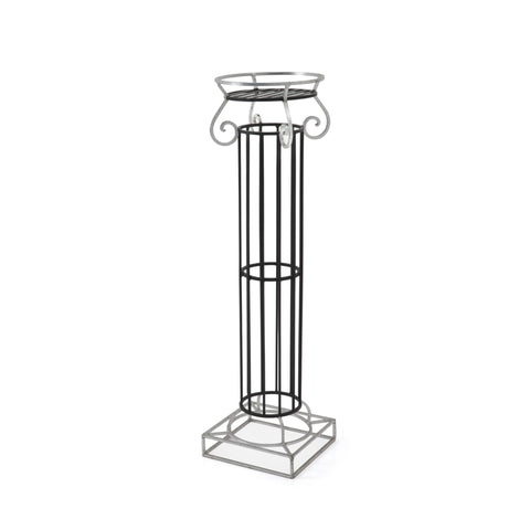 Silver / Black Planter Stand / Pedestal