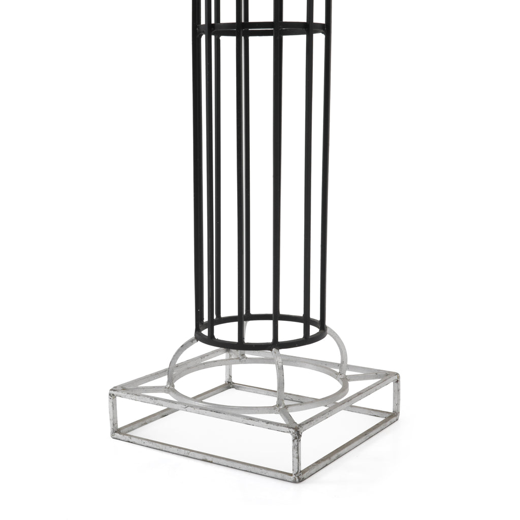 Silver / Black Planter Stand / Pedestal