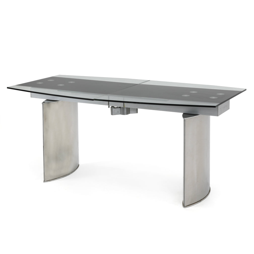 Extendable Glass / Chrome Table