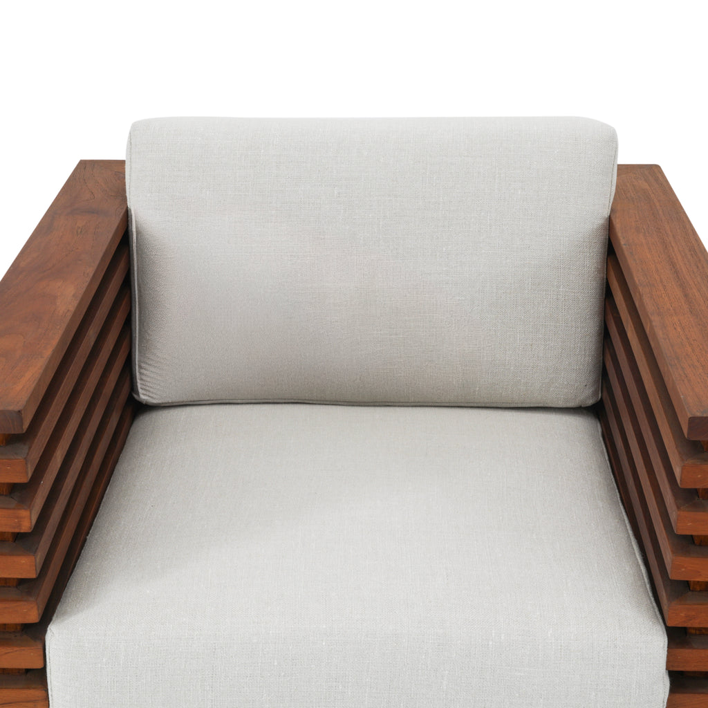 Outdoor Teak Slatted Chair