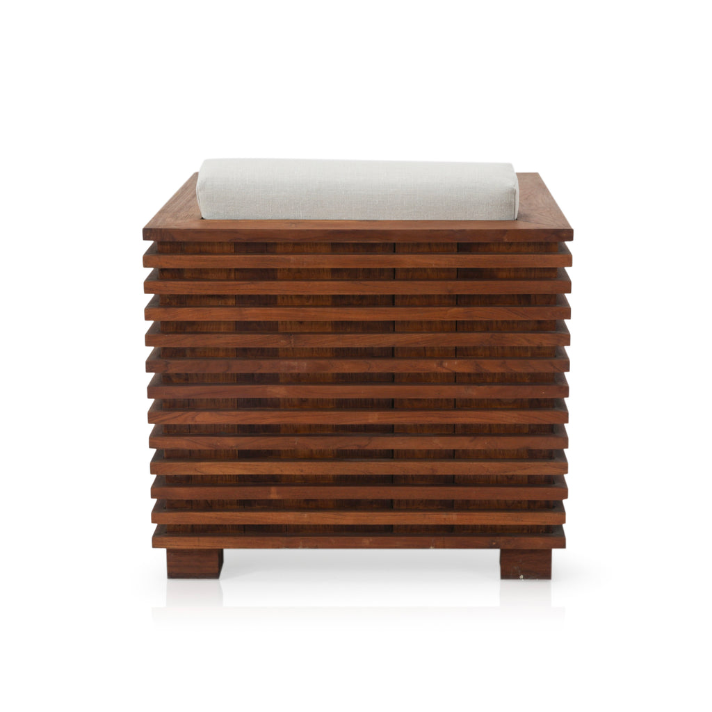 Outdoor Teak Slatted Chair