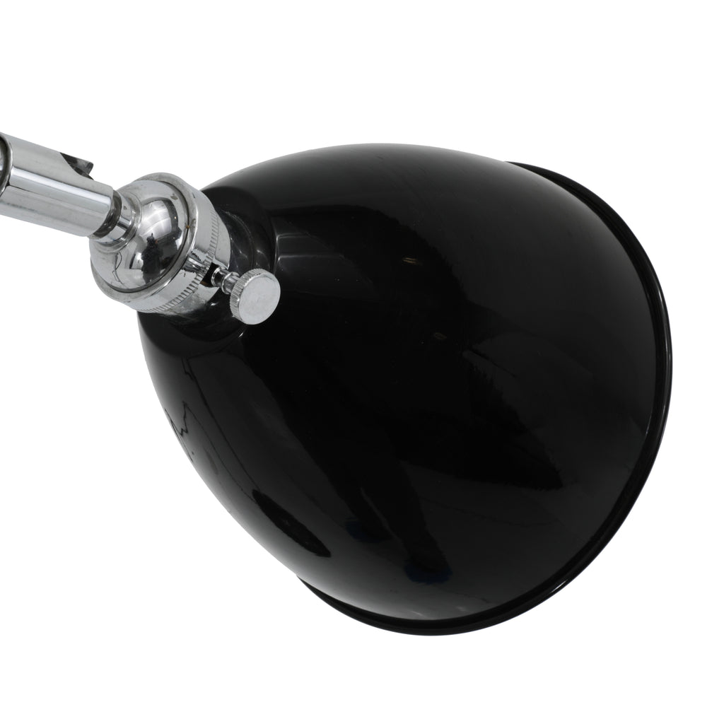 Chrome / Black Angled Floor Lamp