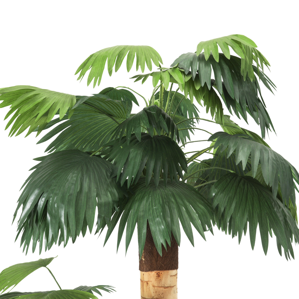 Faux Palm Tree in Wicker Planter #1