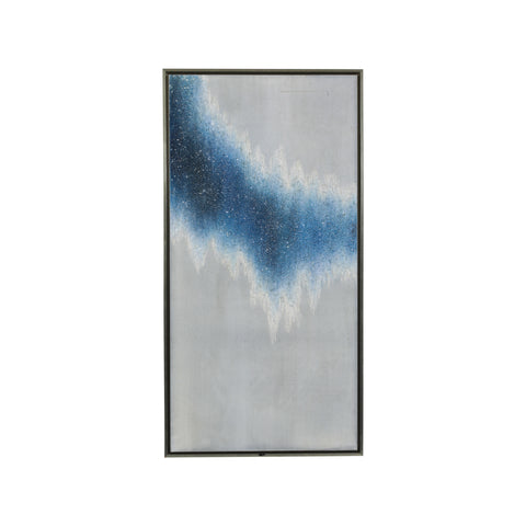 (A+D) Grey & Blue Frost Artwork w/ Gold Frame #1