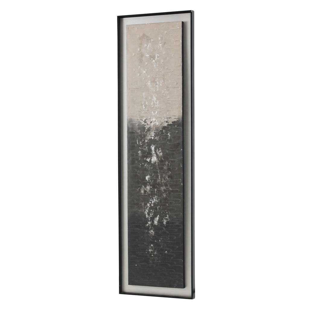 (A+D) Textured Grey & Taupe Oil Painting #1