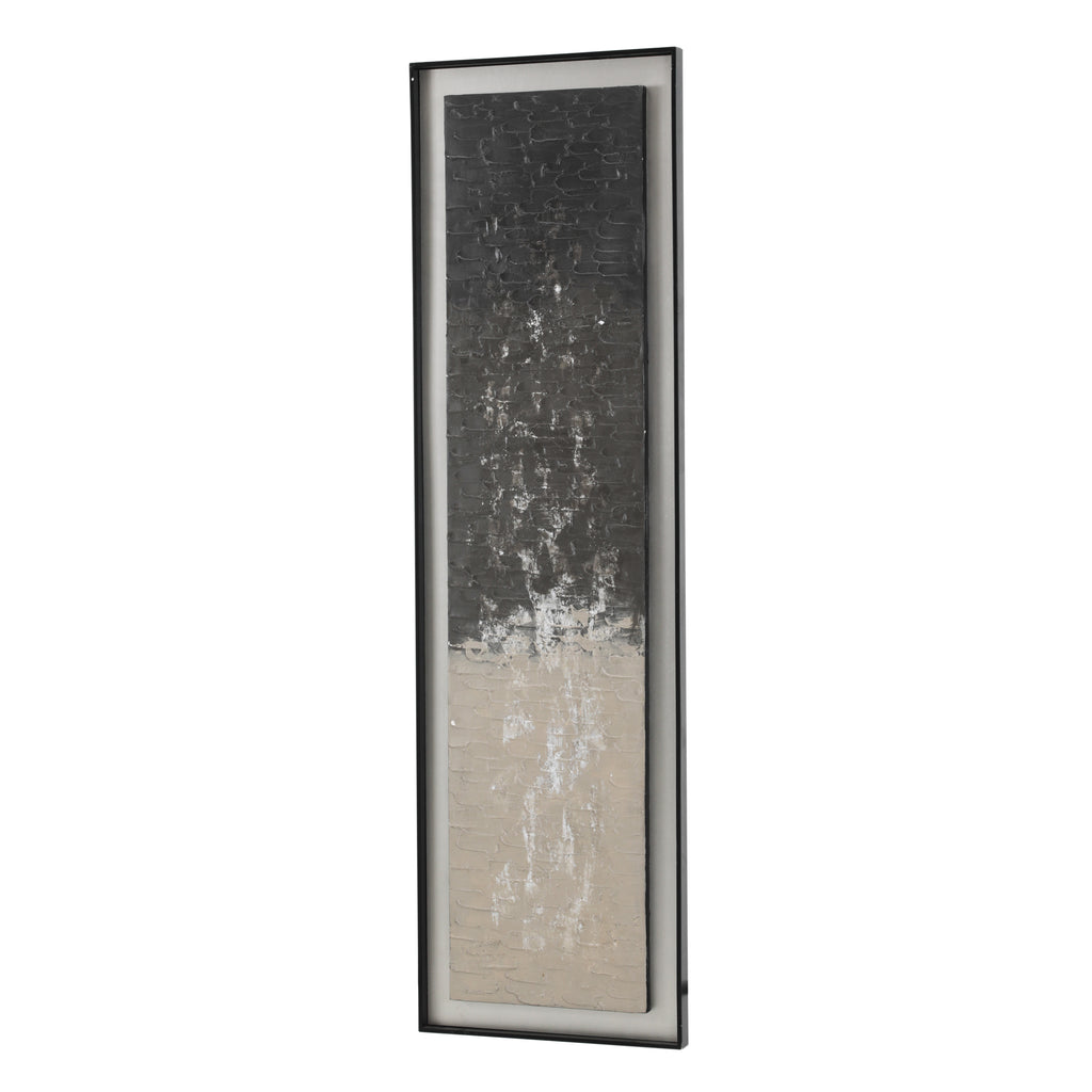 (A+D) Textured Grey & Taupe Oil Painting #3