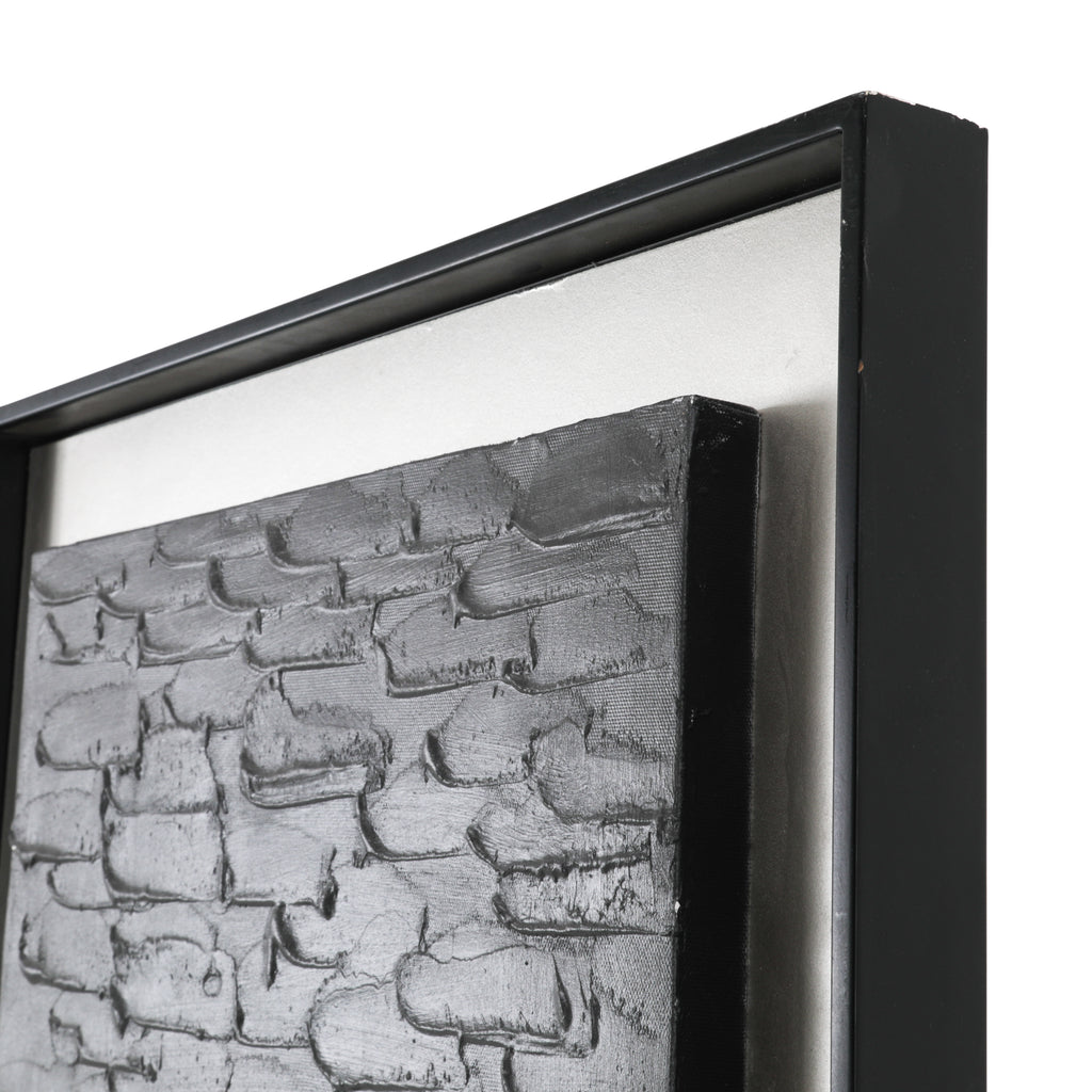 (A+D) Textured Grey & Taupe Oil Painting #3
