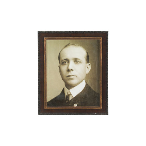 (A+D) Vintage Framed B&W Male Portrait #2