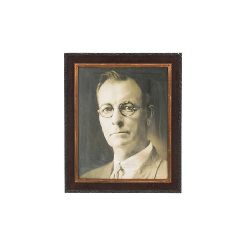 (A+D) Vintage Framed B&W Male Portrait #3