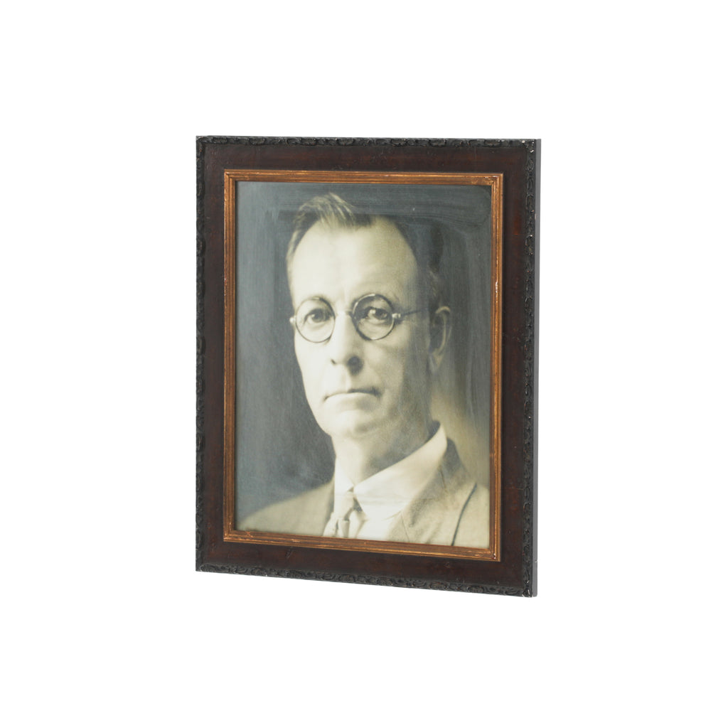 (A+D) Vintage Framed B&W Male Portrait #3