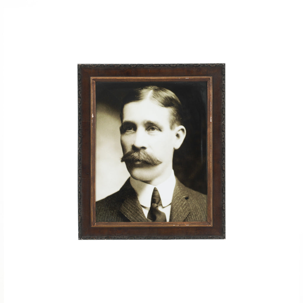(A+D) Vintage Framed B&W Male Portrait #4