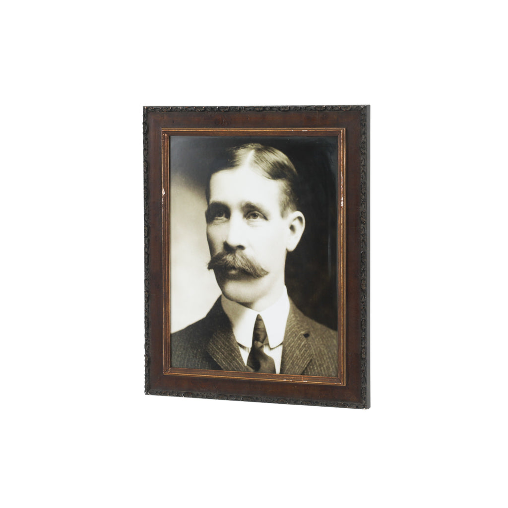 (A+D) Vintage Framed B&W Male Portrait #4