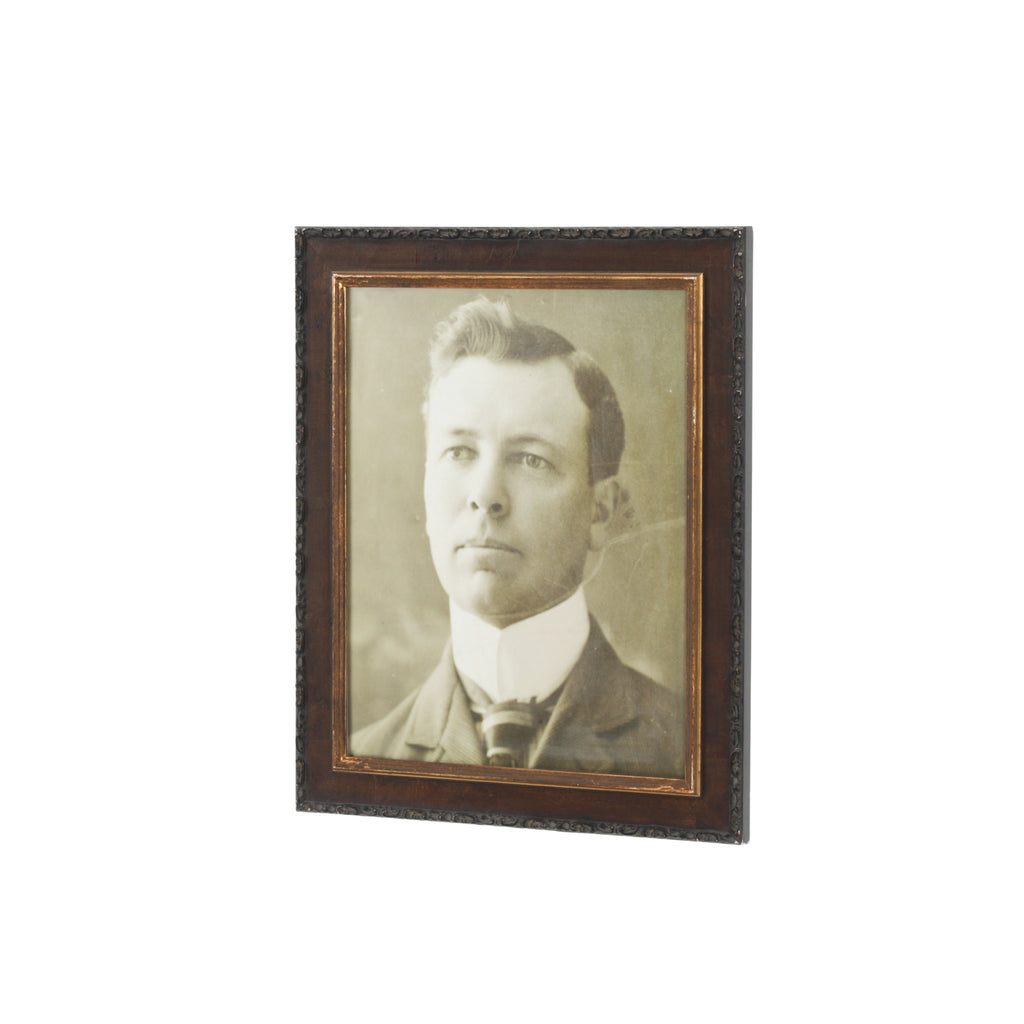 (A+D) Vintage Framed B&W Male Portrait #5